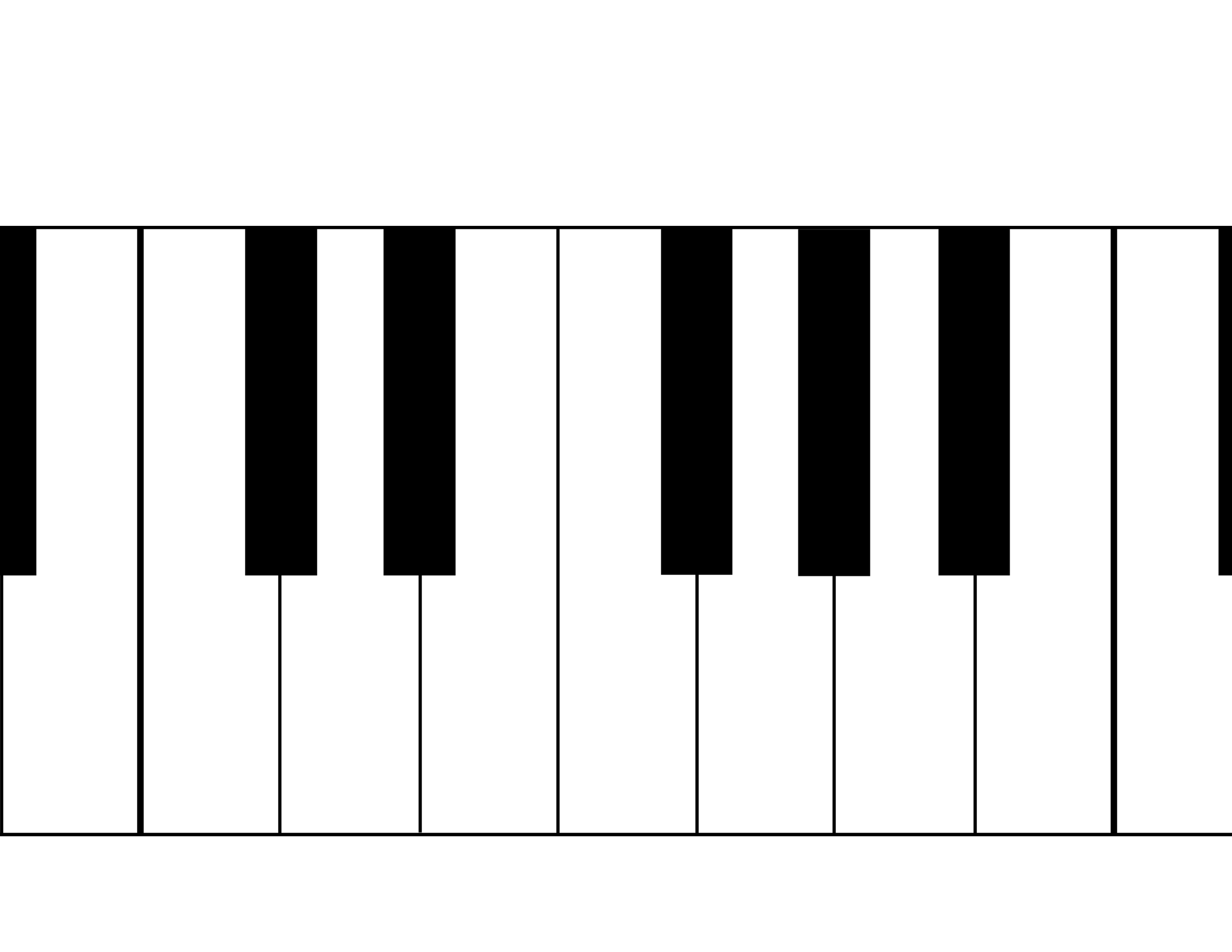 Piano Keys Blank